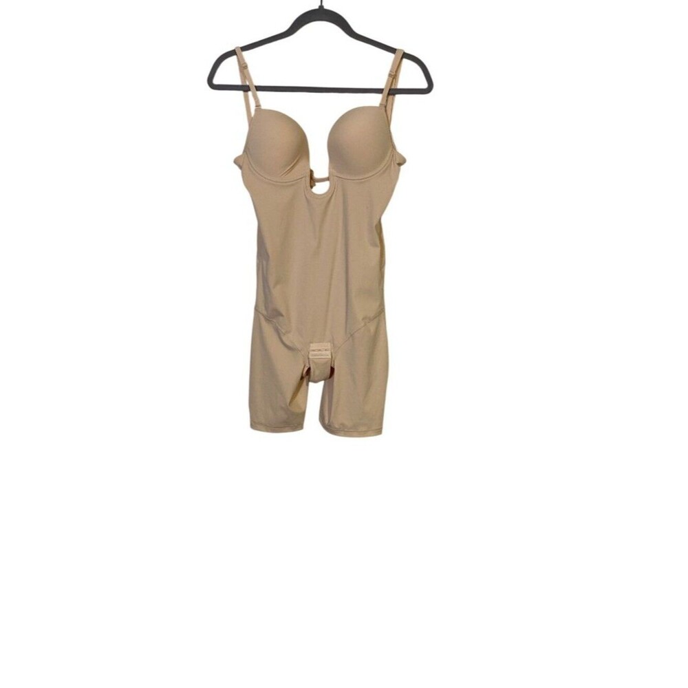 Slimer’s Bodyshaper Women’s Size S Beige Adjustable Straps U Plunge Backless NEW